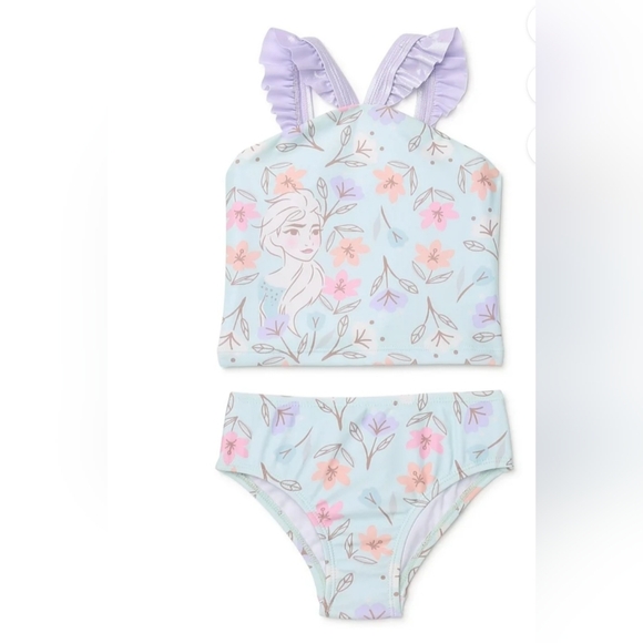 *Swimsuit, Disney Frozen, Toddler Girls, Size 5T,  2 Pieces, NWT - Picture 1 of 10